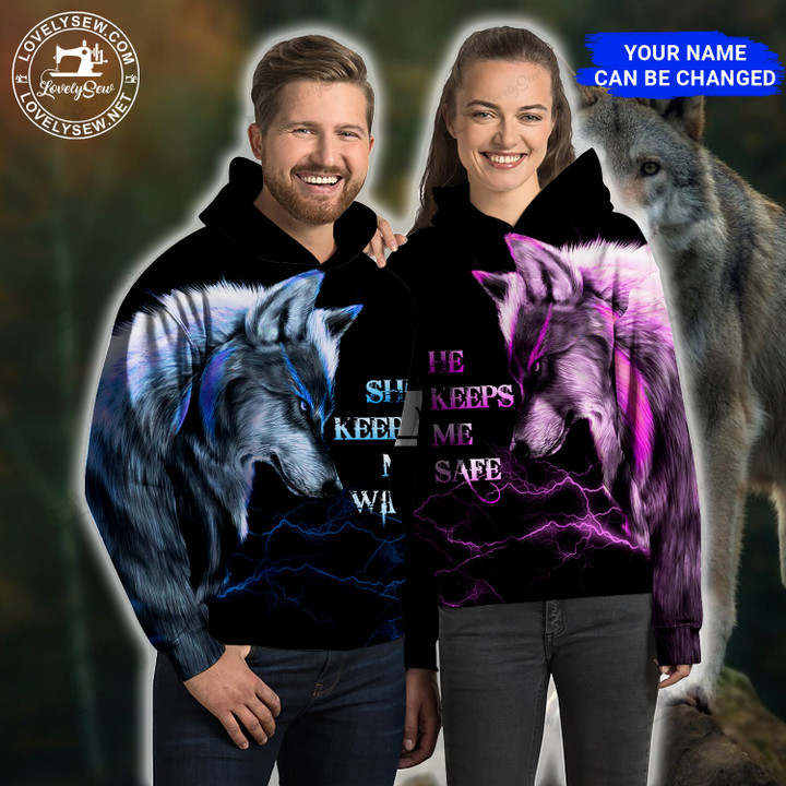 Valentine's Day Gift- Wolf Couple Personalized 3D Clothes BIT22011101