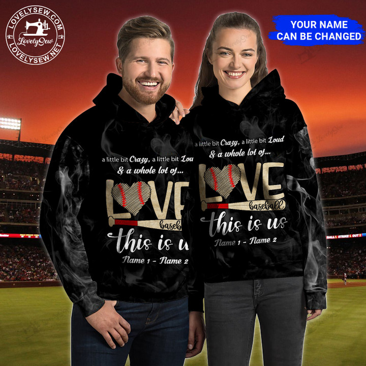 Valentine's Day Gift-Baseball Couple This Is Us Personalized 3D Clothes BIT22011103