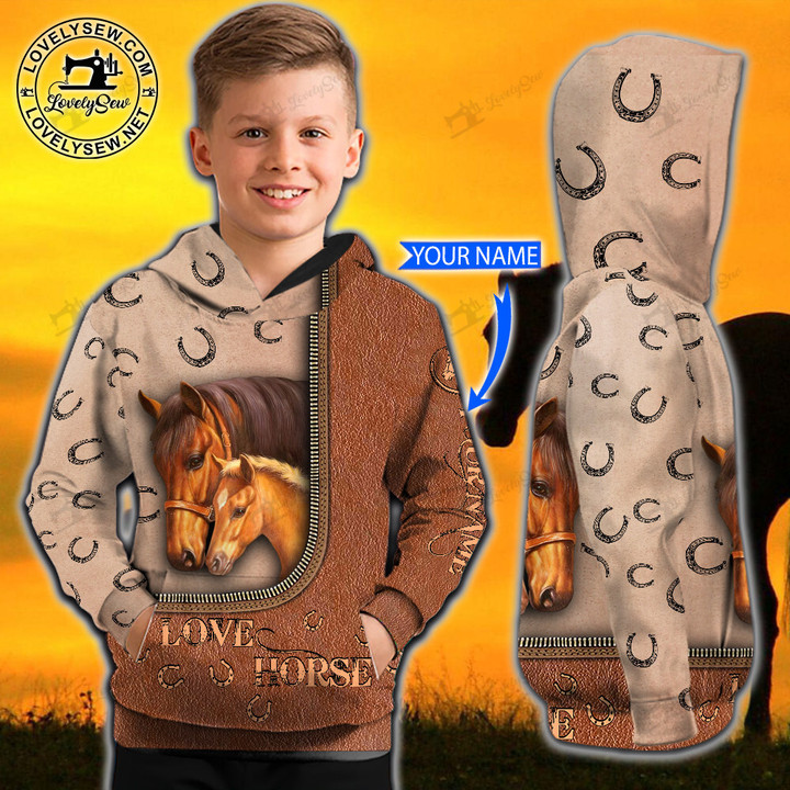 Gift For Horse Lovers- Love Horse Personalized 3D Clothes BIT22011702