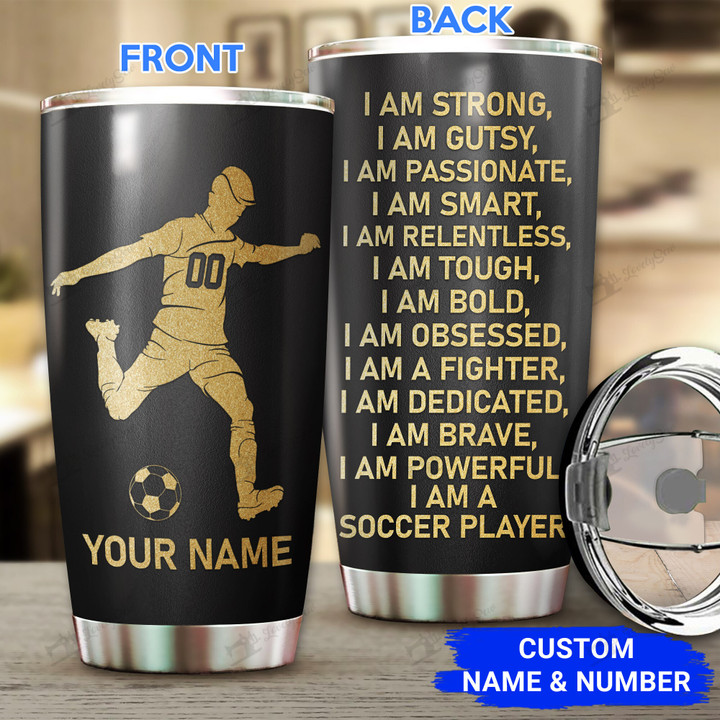 Soccer player Personalized Stainless Steel Tumbler BIU-22020801