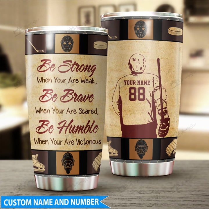 Hockey Player Personalized Stainless Steel Tumbler TRU22021106
