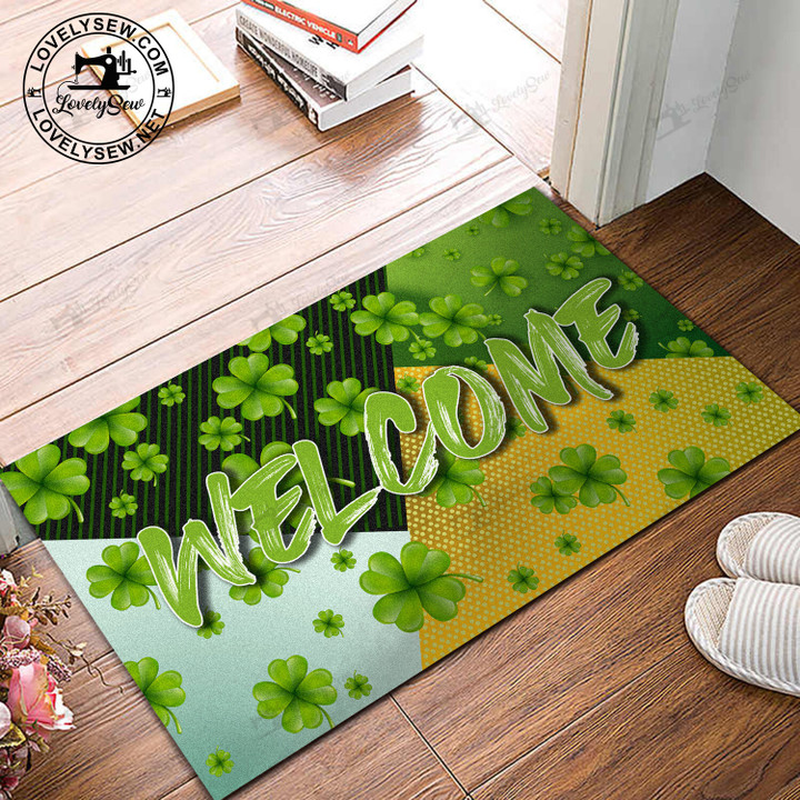 welcome Doormat For St. Patrick's Day Doormat BIJ22021404
