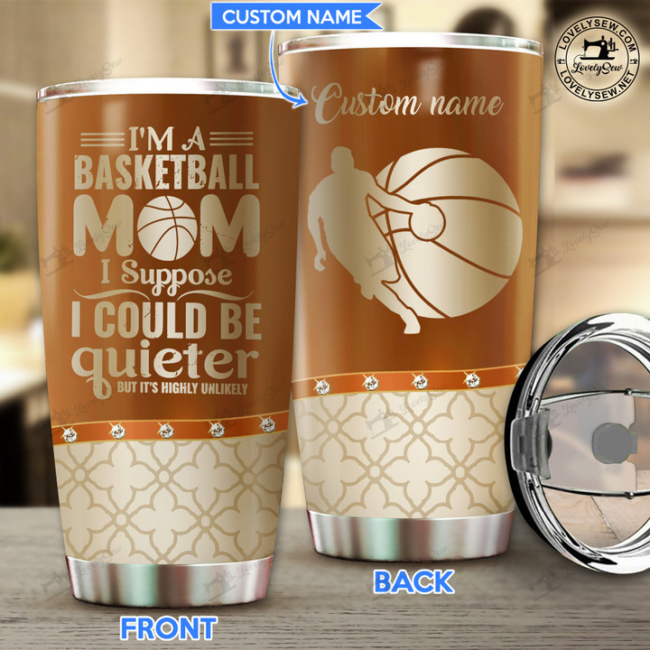 Basketball Mom Personalized Stainless Steel Tumbler TRU22021501
