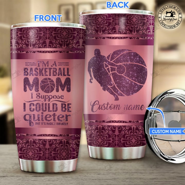 Basketball Mom Personalized Stainless Steel Tumbler TRU22021604