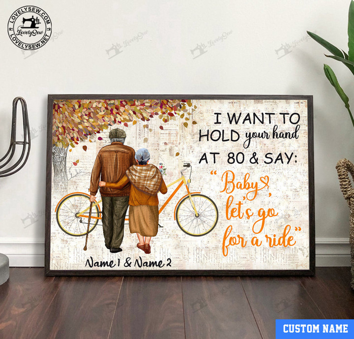 Cycling-I Want To Hold Your Hand Personalized Poster & Matte Canvas TRK22021701-TRD22021701