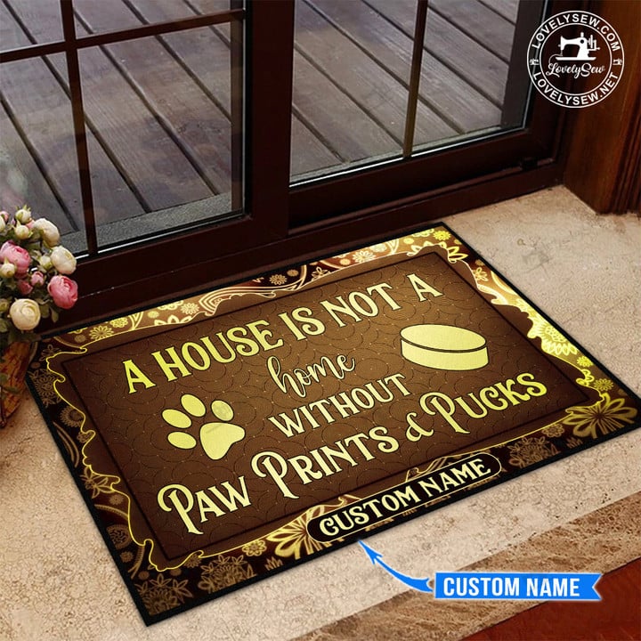Pawn Prints & Pucks Personalized Doormat TRJ22022101