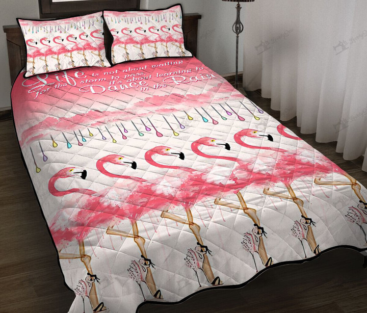 Flamingo Quilt Bed Set & Quilt Blanket BIE20080704-BIQ20080704