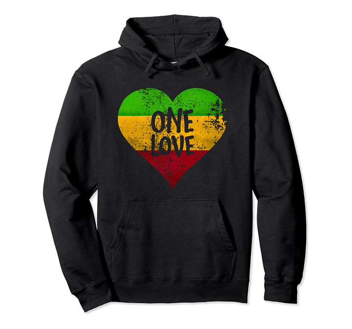 One Love Rastafari Pullover Jamaica Retro Vintage Gift Pullover Hoodie, T-Shirt, Sweatshirt