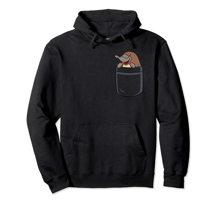 Platypus In Pocket Pouch Egg Laying Mammal Pullover Hoodie, T-Shirt, Sweatshirt