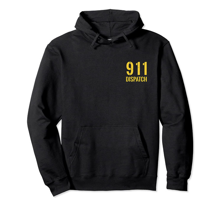 911 Ambulance Dispatcher Hoodie - Yellow Line USA Flag Gift, T-Shirt, Sweatshirt