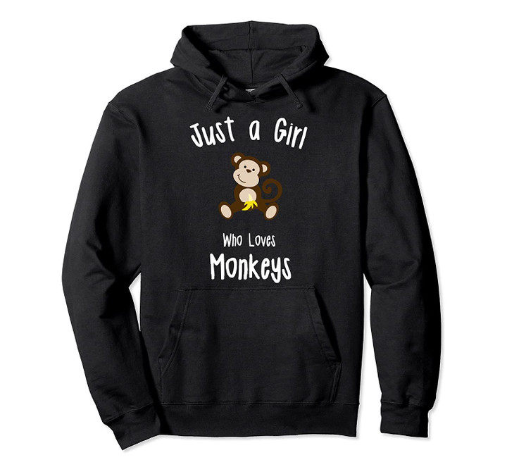 Monkey Hoodie for Girls Pullover Hoodie, T-Shirt, Sweatshirt