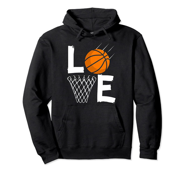 Women Girls Love Basketball Hoodie | BBall Hoodie for Girls Pullover Hoodie, T-Shirt, Sweatshirt