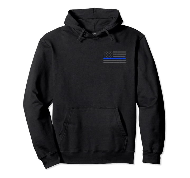 Honor Respect Thin Blue Line Flag Hoodie - Police Gift, T-Shirt, Sweatshirt