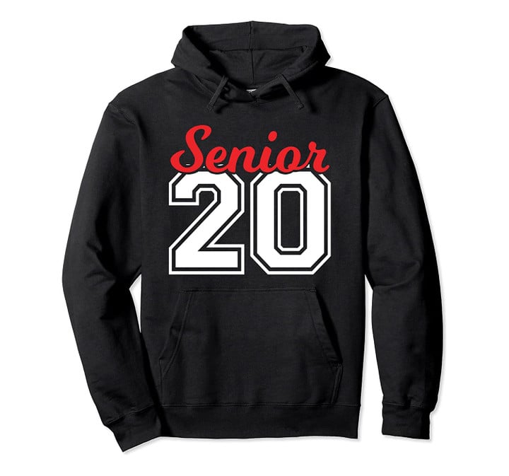 Senior Class of 2020 Red Jersey Style Gift Pullover Hoodie, T-Shirt, Sweatshirt