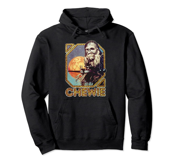 Star Wars Chewie Sparkle Wookiee Badge Graphic Hoodie, T-Shirt, Sweatshirt