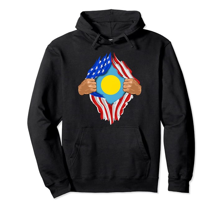 Palauan Blood Inside Me | Palau Flag Gift Pullover Hoodie, T-Shirt, Sweatshirt