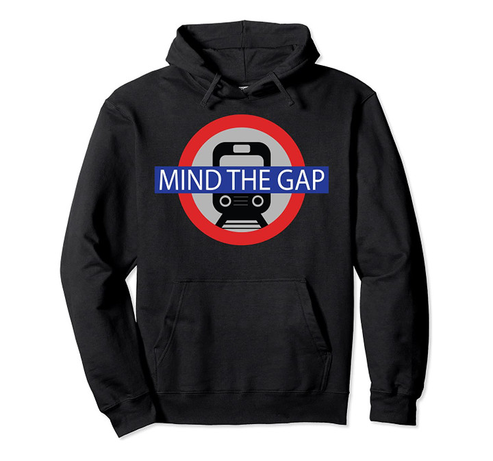 Mind the Gap London Train Long Sleeve Roundel Hoodie, T-Shirt, Sweatshirt