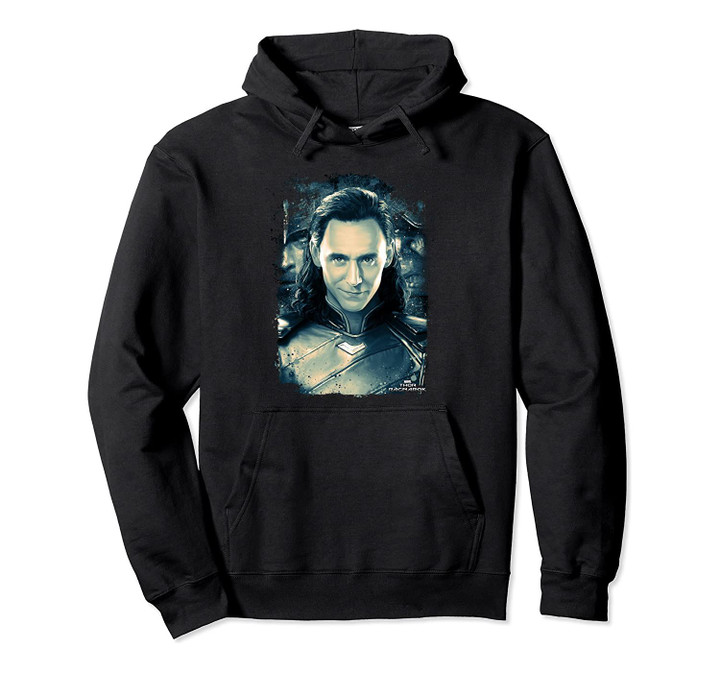 Marvel Thor Ragnarok Loki Distressed Portrait Pullover Hoodie, T-Shirt, Sweatshirt