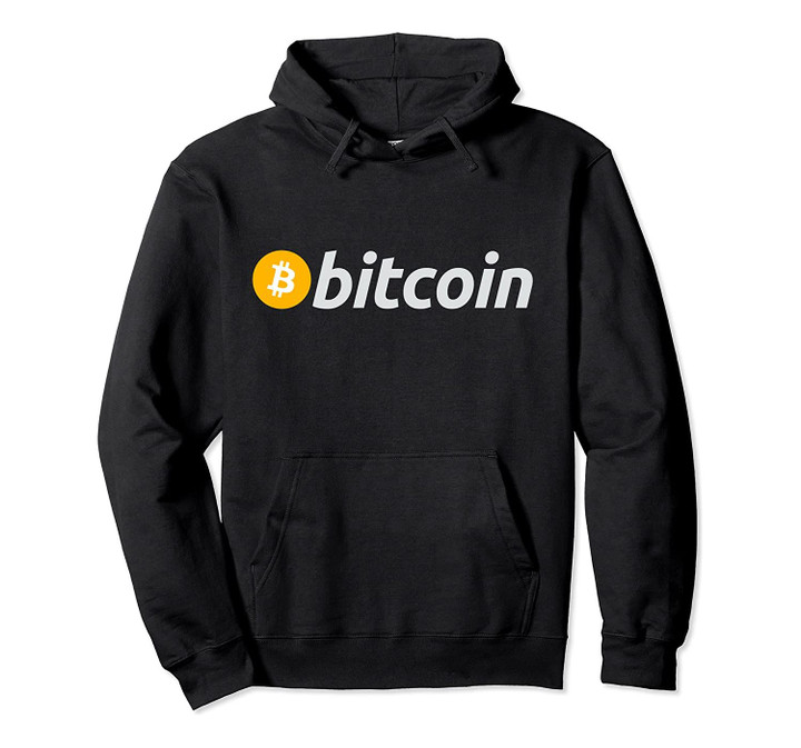 Blockchain Cryptocurrency Black Hoodie Bitcoin Logo, T-Shirt, Sweatshirt