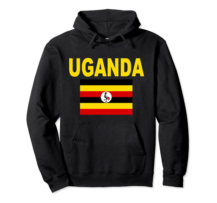 Uganda Flag Pullover Hoodie Cool Ugandan Travel Flags Jacket, T-Shirt, Sweatshirt