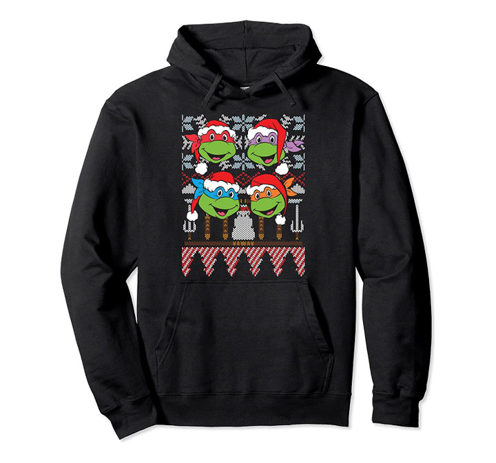 TMNT Ugly Xmas Sweaters All Turtles Pullover Hoodie, T-Shirt, Sweatshirt