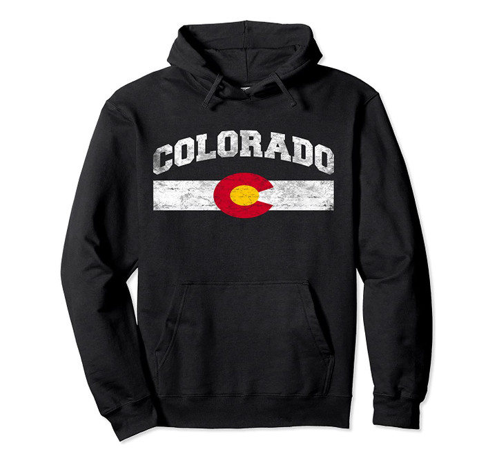 Vintage Colorado State Flag Pullover Hoodie, T-Shirt, Sweatshirt