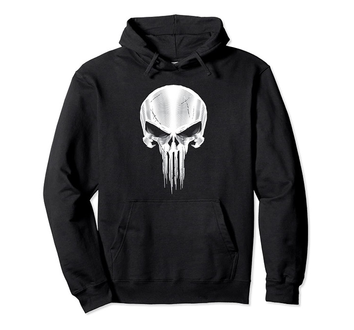 Marvel The Punisher Metallic Skull Hoodie, T-Shirt, Sweatshirt