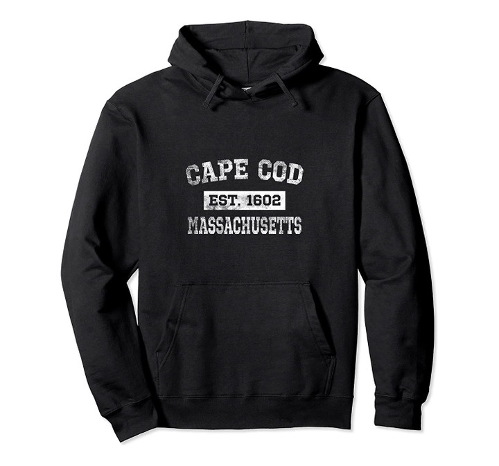 Cape Cod Massachusetts Hoodie Sweatshirt Distressed, T-Shirt, Sweatshirt