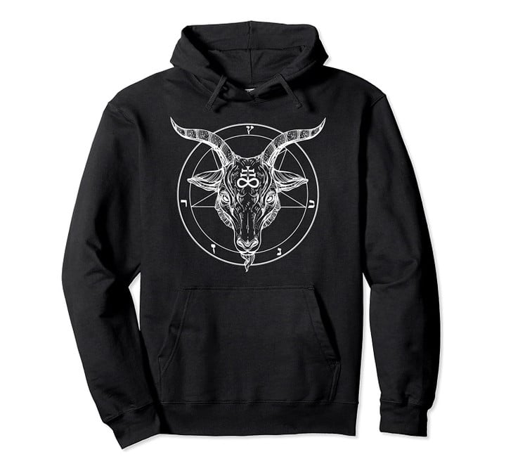 Baphomet Horned Demon Pentagram Satanic Symbol Hoodie, T-Shirt, Sweatshirt