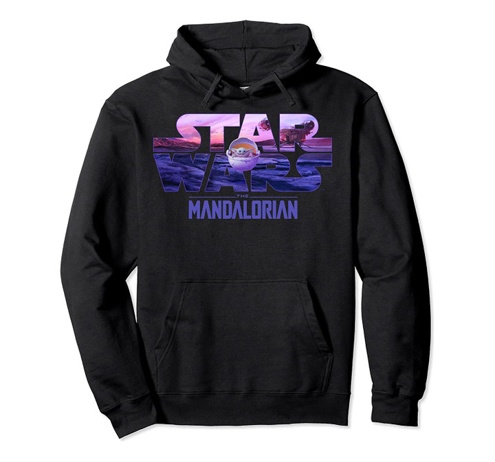 Star Wars The Mandalorian The Child Logo Fill Pullover Hoodie, T-Shirt, Sweatshirt
