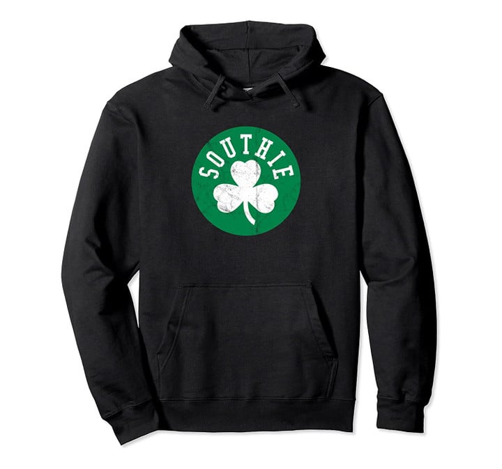 Retro Look Southie Irish St. Patrick's Day Distressed Hoodie, T-Shirt, Sweatshirt
