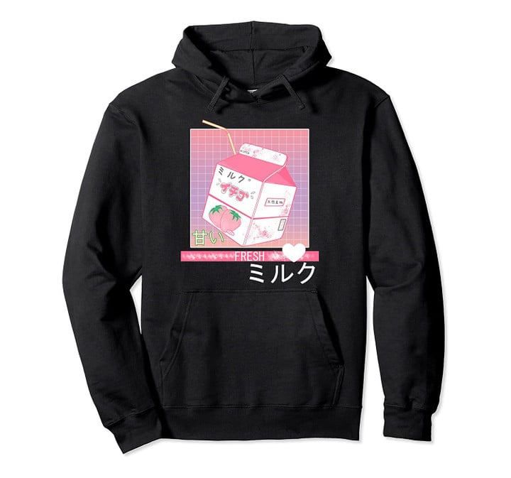 90s Japanese Otaku Stylish Aesthetic Milk Hoodie, T-Shirt, Sweatshirt