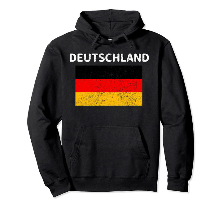 Retro Vintage Distressed Deutschland Germany German Flag Pullover Hoodie, T-Shirt, Sweatshirt