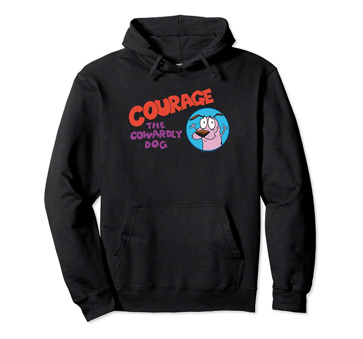 Courage the Cowardly Dog Logo Pullover Hoodie, T-Shirt, Sweatshirt