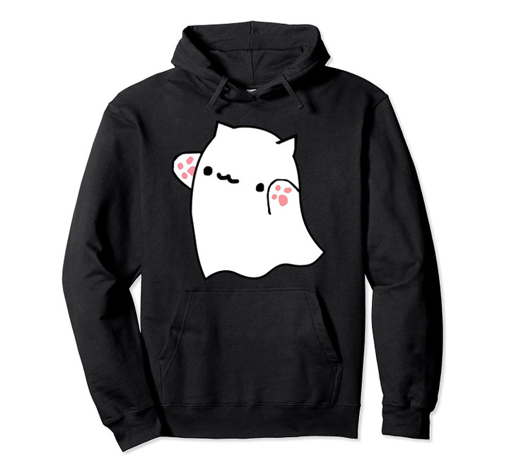 Bongo Cat Ghost Dank Meme Halloween Pullover Hoodie, T-Shirt, Sweatshirt