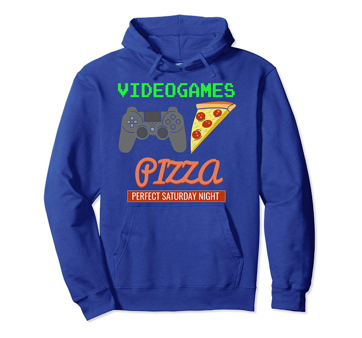 Video Games Pizza Lover Gamer Pullover Hoodie