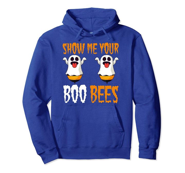 Show me your Boo Bees Matching Couples Halloween Costume Pullover Hoodie