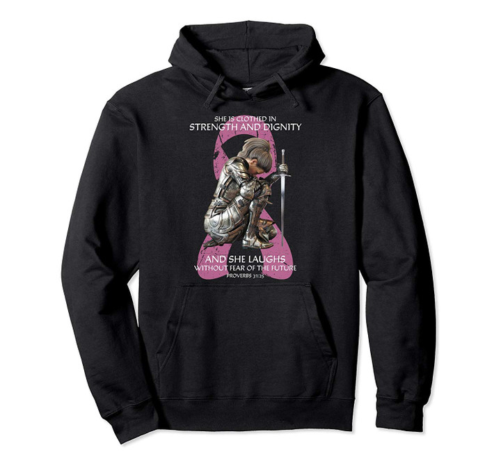 Breast Cancer Awareness Gifts Warrior Pink Women Mom Wife Pullover Hoodie