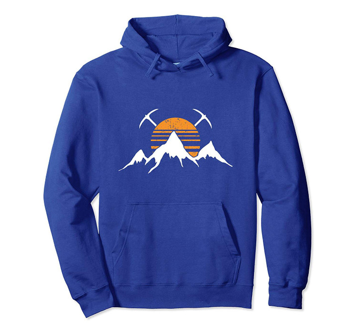 Retro Mountain Ice Climbing Bouldering Pullover Hoodie