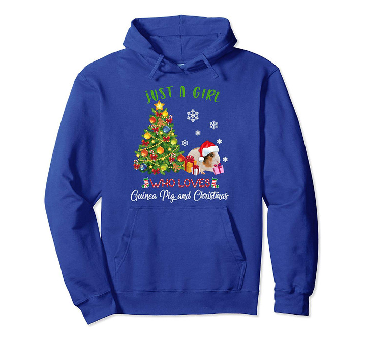 Just A Girl Who Loves Guinea Pig 1 And Christmas X-mas Gift Pullover Hoodie