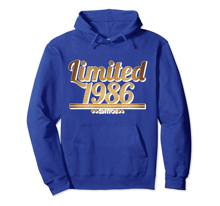 Limited 1986 Edition - Birthday Design Pullover Hoodie