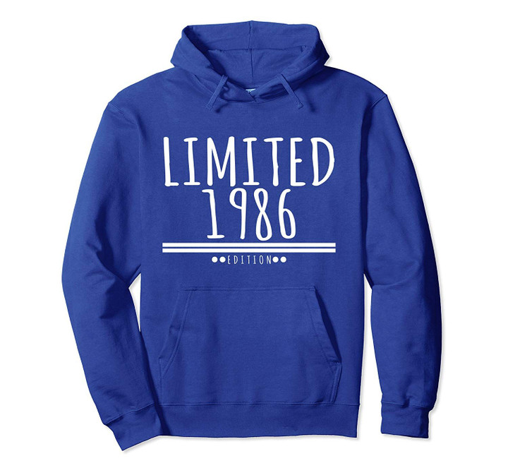 Birthday Gift - Limited 1986 Edition Pullover Hoodie