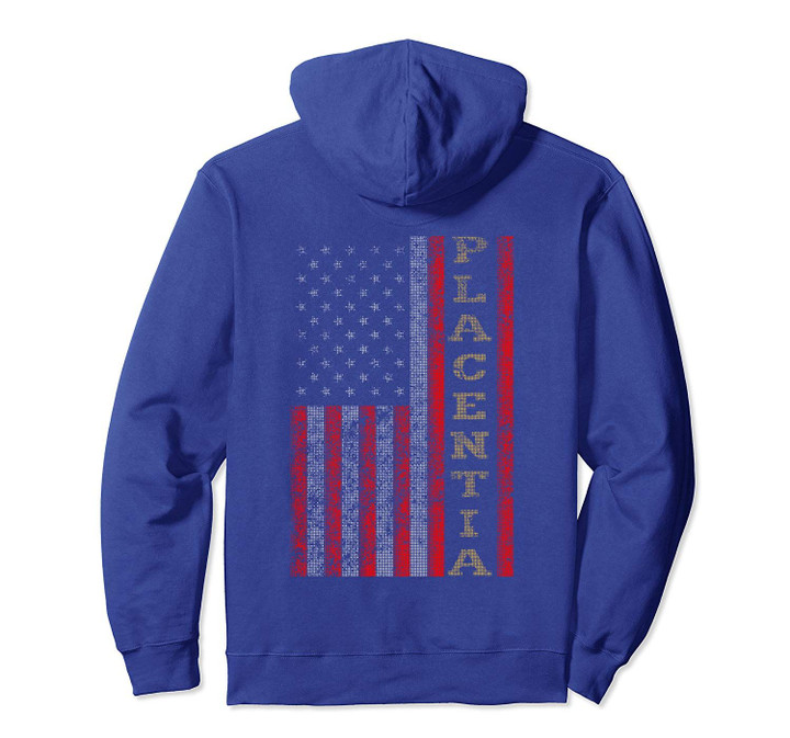 Cool Patriotic Placentia USA - US Flag Gift Idea Pullover Hoodie