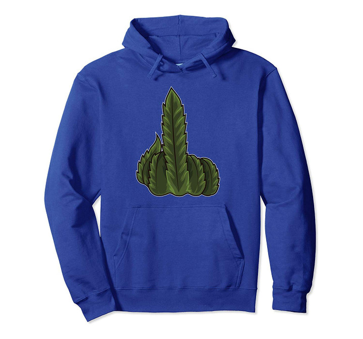 Cannabis Leaf Middle Finger - I Don't Give A Fuck Pullover Hoodie