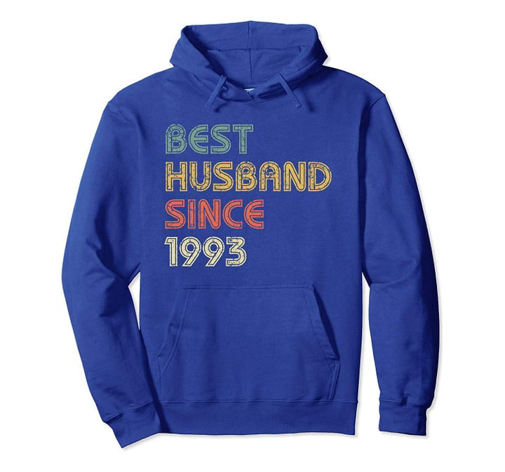 Best Husband Together Since 1993 Wedding Anniversary Couple Pullover Hoodie