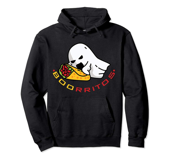 Boorritos Burritos Ghost Funny Mexican Halloween Costume Pullover Hoodie