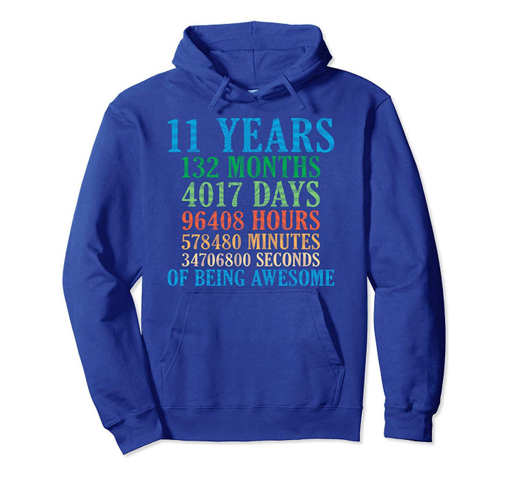 11 Years Of Being Awesome - 11th Birthday Gift Pullover Hoodie