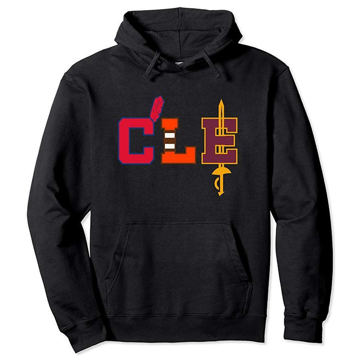 CLE Cleveland 216 Basketball Baseball Football Pullover Hoodie