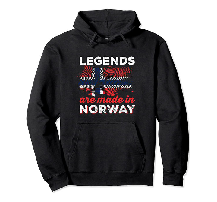 Legends Are Made In Norway - Norwegian Pride Pullover Hoodie