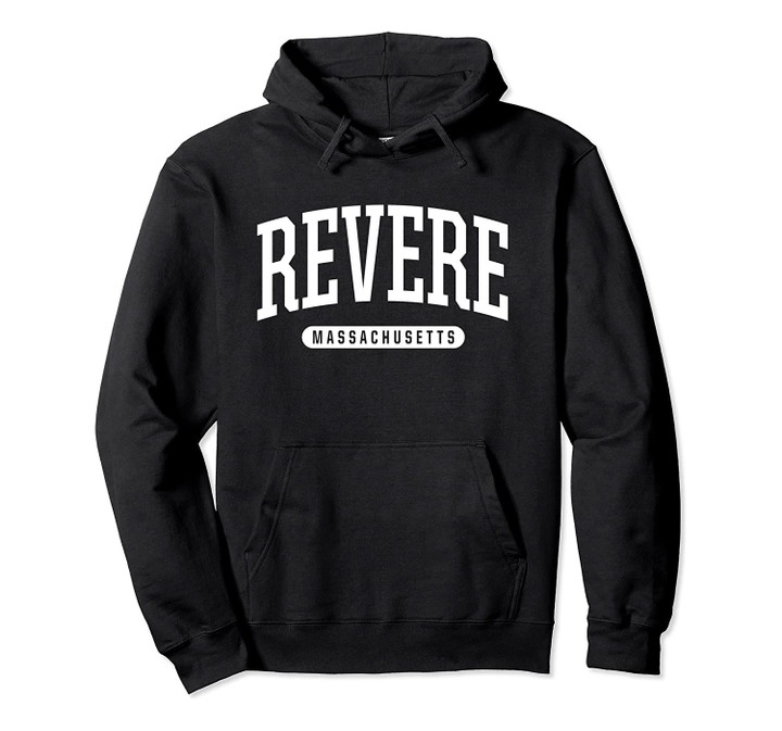 Revere Hoodie Sweatshirt College University Style MASS USA.
